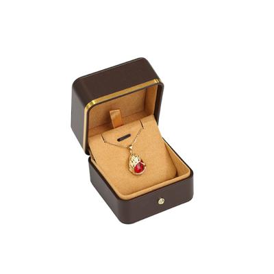 China Hot Selling Fine Jewelry Display Imagination Brown Magnetic Lid Holiday Mothers Gift Jewelry Boxes Manufacturers Imported For Retail Store for sale