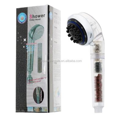 China Eco-friendly Filtered Handheld Shower Head Filtration, High Pressure Rainfall Water Saving, Negative Ion Ion Flow for sale