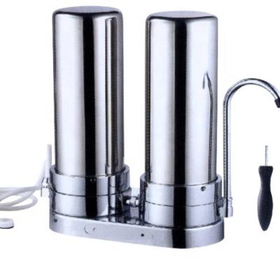 China Household 304 Two Stage Stainless Steel Water Filter for sale