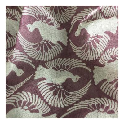 China Antistatic 100 Printed Viscose Spun Rayon Crepe De Chine Fabric for sale