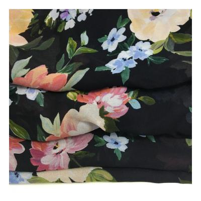 China 100% Simply Party Fancy Floral Dress Squishy Digital Printing Fabric for sale