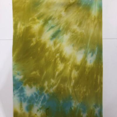 China Breathable Rayon Chaills Hand Tie Dye Fabric Custom Colors For Lady Dress for sale