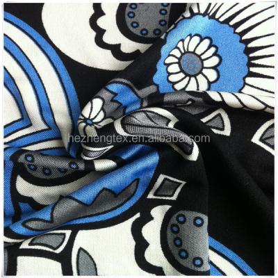 China 100% Organic Mulberry Silk Jersey Interlock Printed Silk Knitted Fabric For Colorful Design for sale