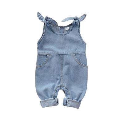 China RTS Breathable Overall Kids Clothing Infant Babies Jeans Pants for sale