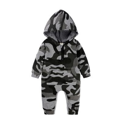 China Infant Hoodies Cotton Overalls Baby Long Sleeve Print Romper Breathble Instant Fork Cozy Newborn Onesie Animal Jumpsuit With Zipper for sale