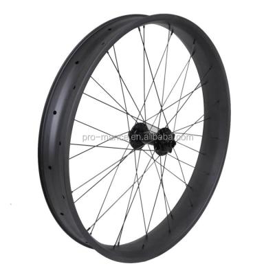 China Toray T700 26er Fat Hookless Carbon 25mm Depth Hookless Factory Bicycle Wheel ERD 533mm Bike Rim 533mm for sale