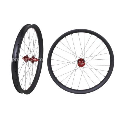 China Tubeless / Hookless Set MTB Wheels 27.5 Er Carbon Fiber Mountain Bike Wheel for sale