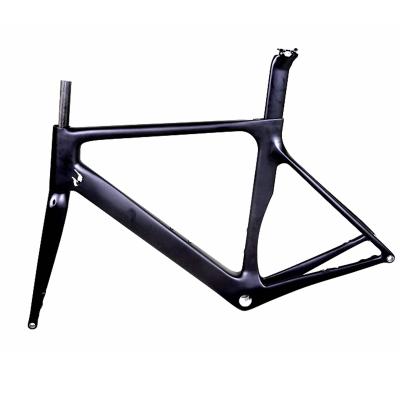 China Road Bikes Newest 700C Intenal/DI2 28C Max Tire Flat Mount Disc Brake Carbon Road Bike Frame for sale