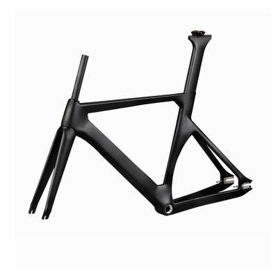 China Track Bike / Fixed Speed ​​Bike China Factory Cheap Bicycle Frame Max.Tire 700*25C Carbon Track Bike Frame for sale