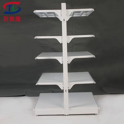 China High Quality Double Sided Supermarket Price Shelf Metal Display Rack Gondola Wire Mesh Supermarket Shelves for sale