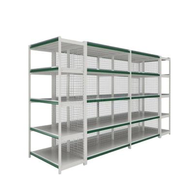 China Store Supplies Customized Double Sided Wire Supermarket Shelves For Display Grocery Item Semilleros for sale