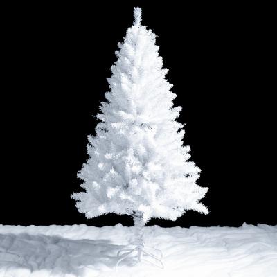 China Family Market Factory Direct Supplier Flocked Snow PVC Decorations White Artificial Christmas Tree for sale