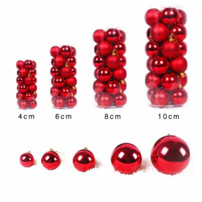 China Clear Plastic Christmas Balls Ornament Q06 3cm 4cm 6cm 8cm Plastic New Design for sale