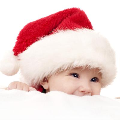 China Christmas Deoration X03 Hot Sale Christmas Hat Decoration 30*40cm Printing Embroidery Logo Santa Hat Felt Plush Velvet Christmas Hat for sale