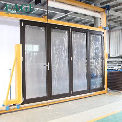 China Heat insulation folding/sliding aluminum alloy door with Austrlian standard thermal break use exterior doors for sale