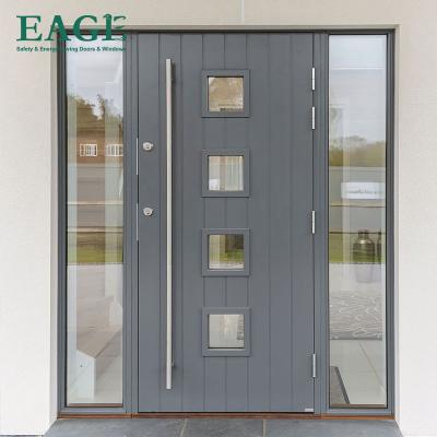 China Design anti-theft exterior security factory steel doors for home glass stainless steel door trader sales for sale