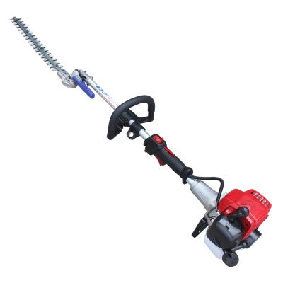 China Anti-Slip Gasoline 25.4CC Handle Double Blade Pole Handheld Gas Hedge Trimmer for sale