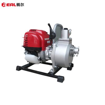 China Irrigation and Agriculture 1 Inch GX35 Engine Real Gasoline Irrigation Water Pump Agricultural Machine for sale