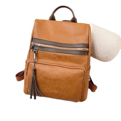 China 26*33*13cm Multi-functional and Stylish PU Leather Travel Backpack for Ladies for sale