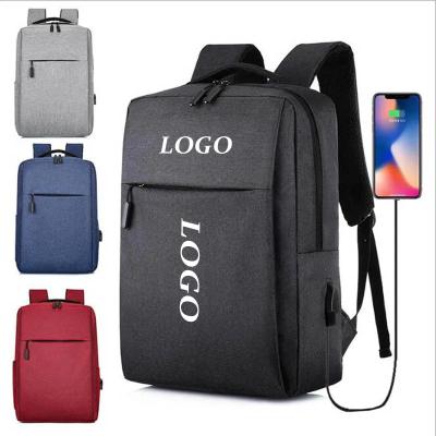 China LOGO personalizado Mochila portátil para homens Mochila de negócios à prova d'água Oxford mochilas Mochila de estudante escolar com USB à venda