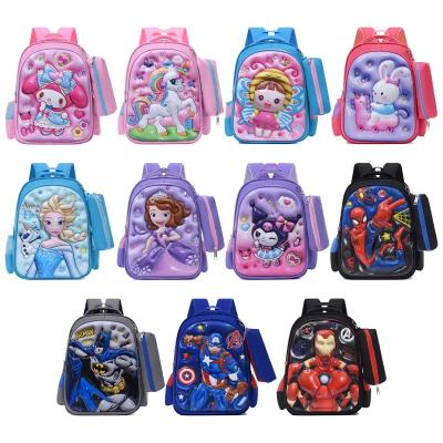 China personalizado 2024 Sanrio Impresión 3D de dibujos animados Mochila de jardín de infantes Mochila de estudiante Muñecos a prueba de agua Mochila para niños Mochila escolar en venta