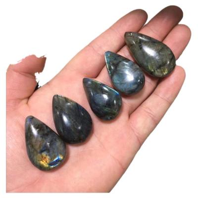 China Best-selling high quality blue light field discharge labradorite beautiful sheet, water droplets form labradorite, labradorite necklace/pendant for sale