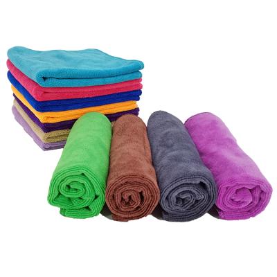 China Viable Multicolor Cheap Hair Salon Towel Super Absorbent Microfiber Towel for sale