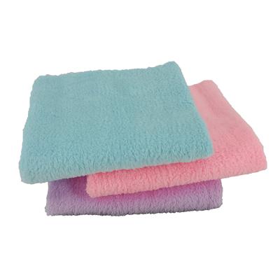 China Household Soft Absorbent Wholesale QUICK DRY Coral Fleece Towel Custom Print Logo Yoga Towel Gym Towel for sale