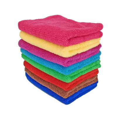 China New Products Coral Fleece Kitchen Cleaning Towel Microfiber Child Safe Washcloth for sale