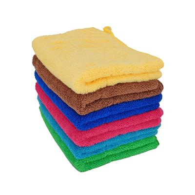 China High Quality Viable Coral Fleece Microfiber Car Cleaning Towels Quick Dry Kitchen Cleaning Towel for sale