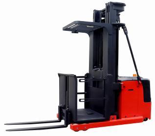 China 1.5 ton Walking Pallet Stacker Narrow aisle Electric Spin Side Shift Te koop