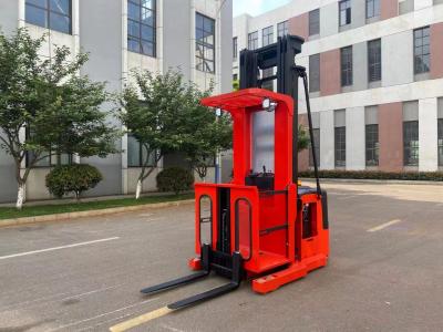 China Load Capacity 1000 kg Electric Order Picker Lifting on Platform Human Mounted Electronic Steering en venta