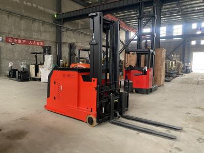 China 5.5 km/h Travel Speed 3 Way Electric Pallet Stacker with Lever Operation Brake Mode zu verkaufen