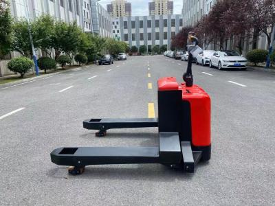 China 1300 mm vorklengte 6000 kg elektrische handpallet Jack Stacker voor zware palletgoederen Te koop