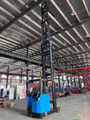 China Capactiy 2 Tons Electric Reach Walking Pallet Stacker Height 13.5 Meters for sale