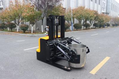 Κίνα Height 2000 mm Capacity 300 KG Electric Stacker  With  Gripping  Barrel  Clamping  Mechanical Steering Walking Type προς πώληση