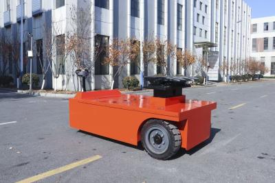 中国 20000 KGS Electric Towing  Tractor Mechanical Steering Walk Style Four Wheel Solid Tire Load-bearing Structure 販売のため