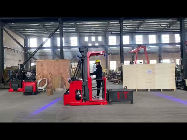 ELECTRIC FORLIFT TRUCK WITH STEEL BACK CLAMP LOAD  200 KG NON-STANDARD HEIGHT 2000 MM