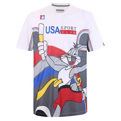 China Running Anti-Wrinkle Marathon T-shirts Custom Printing Bulk Full Color Polyester Sublimation T-shirt for sale