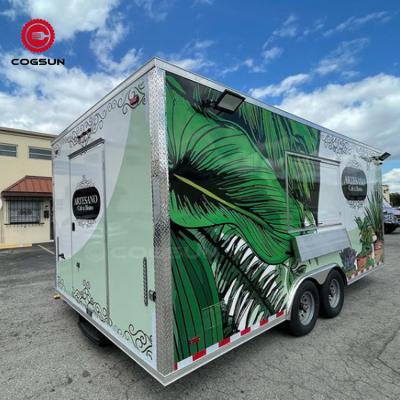 China Commercial catering help you earn money invest big winner food trailer in courier covid world vending food truck for sale