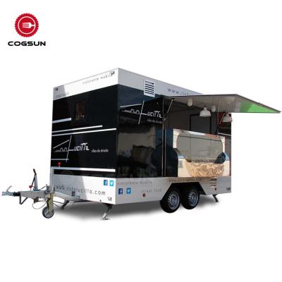 China Popular Commercial Street Food Supply Truck Selling Luxury Type - Axles 4 2 Wheel Mobile Food Truck For Sale for sale