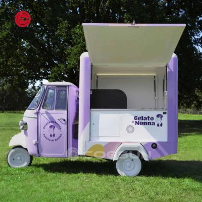 China Eu Trade Covering With Ce About Electric Color Three Wheel Ice Cream Monkey Piaggio for sale