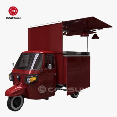 China High quality hot dog ice cream cart street commercial catering electric tuk 3 wheeler for sale for sale