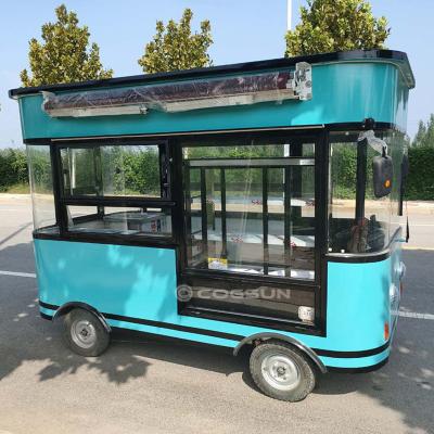 China High Quality Mobile Hot Dog Cart Electric Ice Cream Trailer Commercial Food Supply Truck For Sale Vintage Food Truck for sale