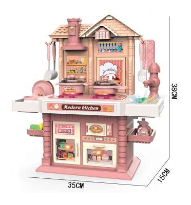 China Cartoon Toy Sleek Edge Design Simulated Cabinet Baby Other Toys Kitchen Toys For Girls for sale