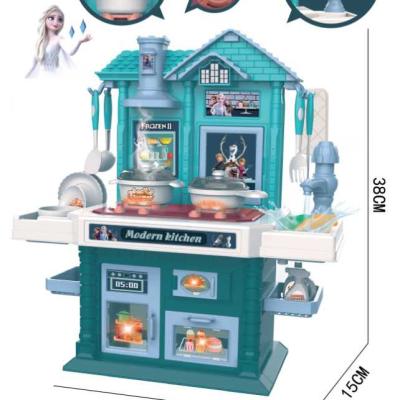 China Cartoon Toy Music Light Kids Kitchen Toy Role Pretend Play Toys for Girls Princess for sale