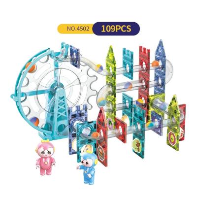 China Colorful Cartoon Children's Toy 109pcs Magnetic Intelligence Toy Building Blocks Building Toy Games for sale