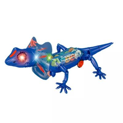 China Novelty Toy Lizard Toy For Kids Toy Electric Universal Animal Model Boy's Gift Light Music Friction for sale