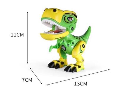 China Electric Dinosaur Toy Kids Fun Phone Holder Dinosaur Toy Good Quality Battery Operated Alloy Dinosaur With Lights And Cool Sound for sale