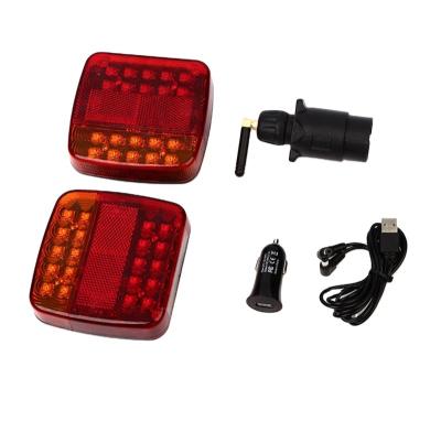 China 12V Tail Light Kit Trailer Light Kit Wireless All-in-one Lights for Boat Car with Wire Harness Waterproof Durable for sale